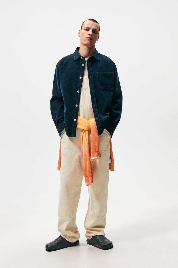 Zara camicia velluto sales